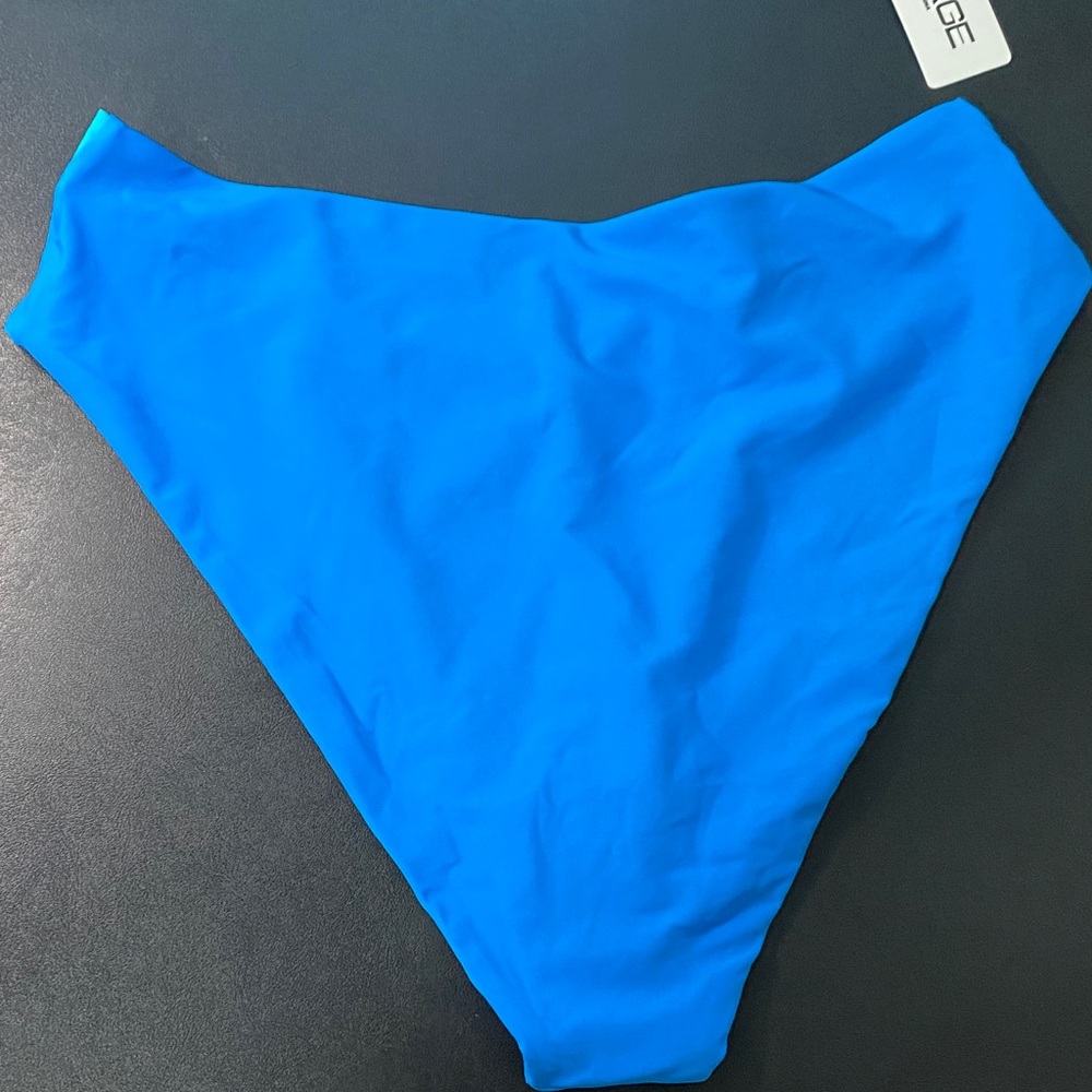 Blue Bikini Set Bathing Suit Swimsuit - Picture 3 of 8